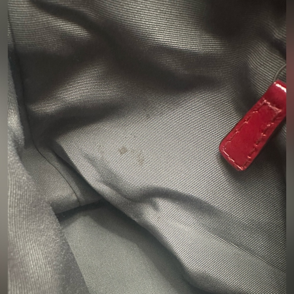 Coach Poppy Red Grafitti Heart Print Tote Bag - Picture 8 of 9